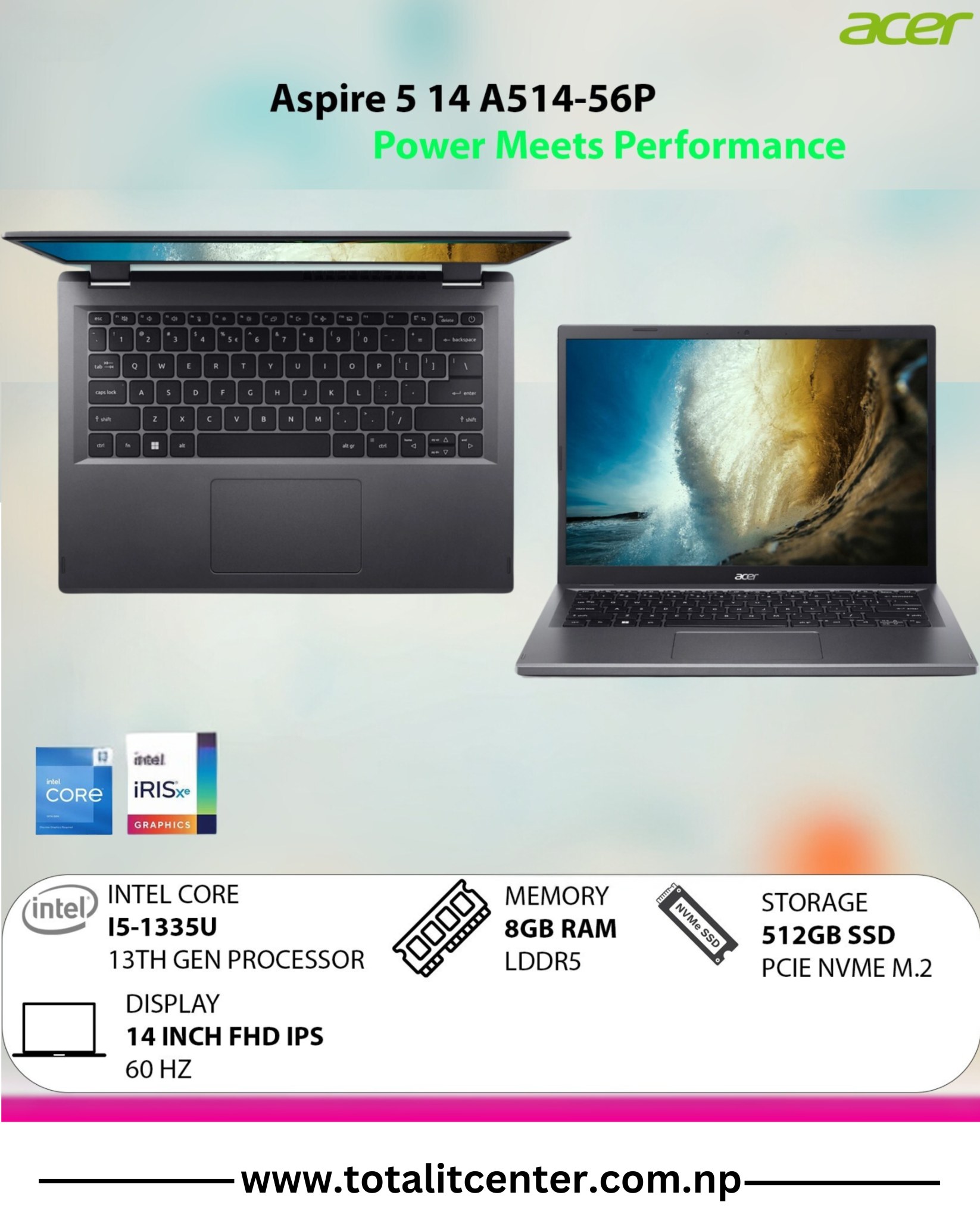 Acer laptop price in Nepal 2024 Total It Center