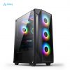 PC Case RGB Gaming Casing with 4 RGB Case Fan