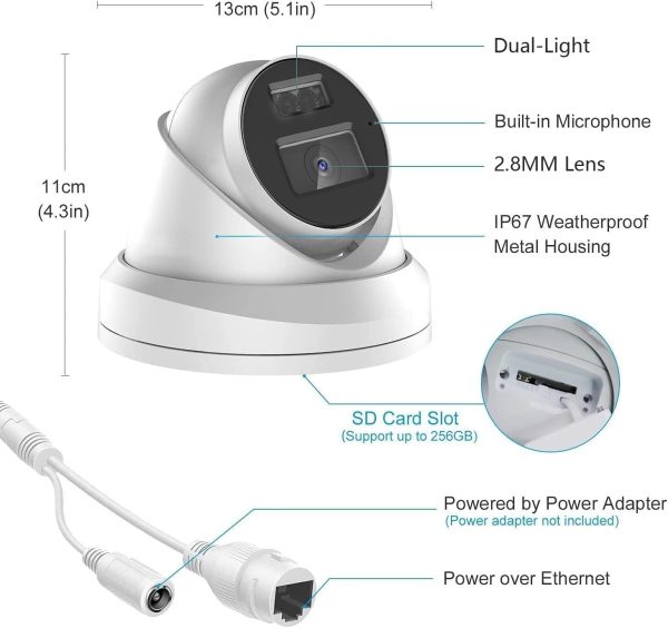 Tic 4mp Full Metal body ip camera Best quality - Image 2
