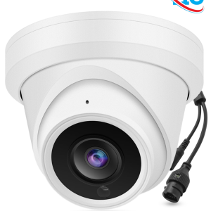 Real HD Tic 4MP PoE IP Turret Dome Camera, 2.8mm Wide Angle
