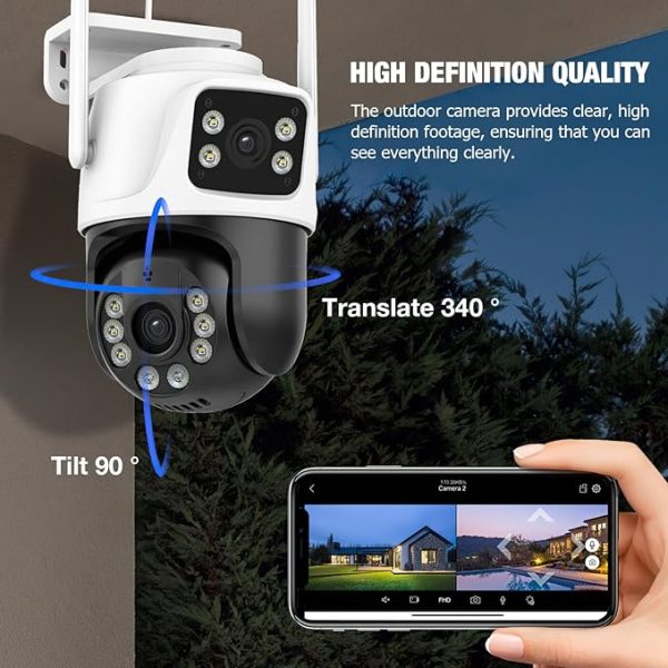 Wireless 6mp dual lens wifi camera FREE 64GB Memory - Image 3