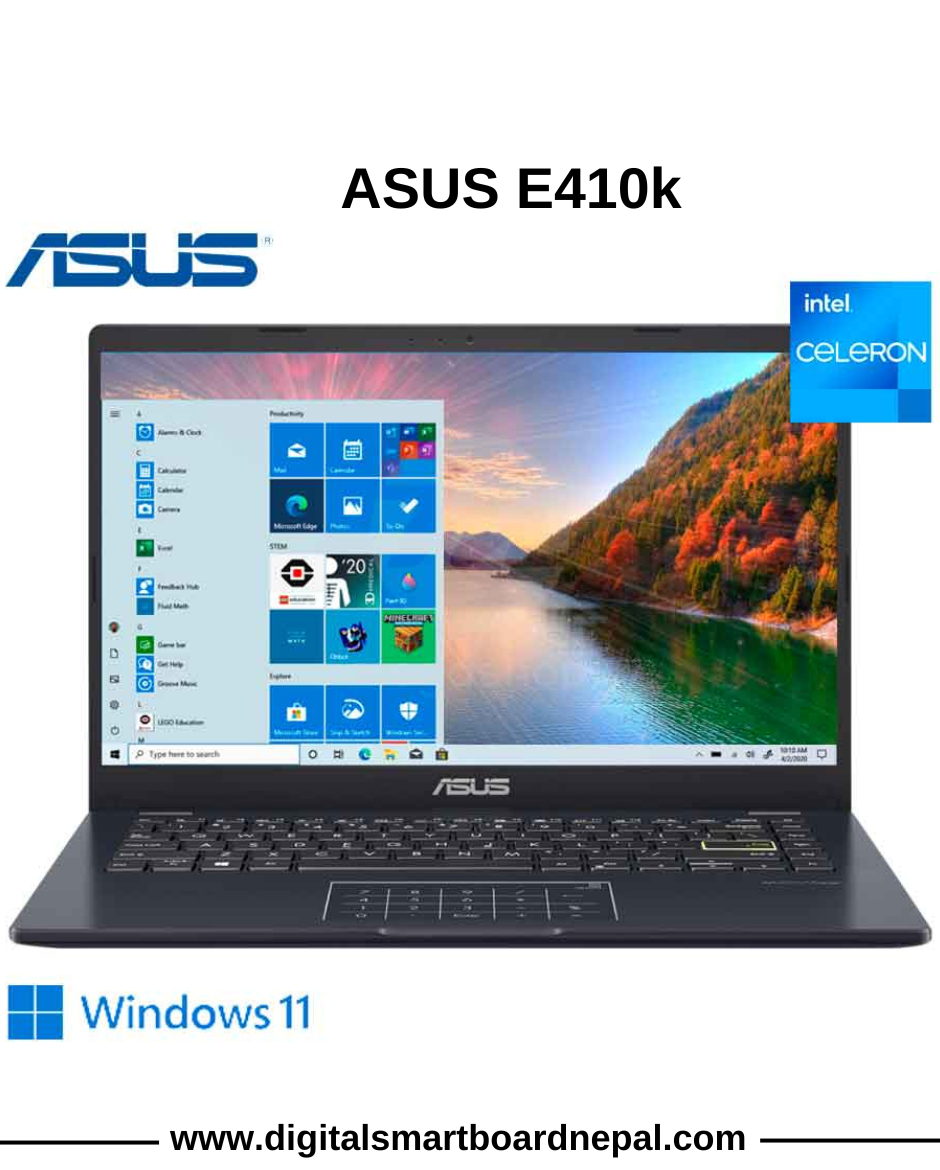 ASUS E410k Branded Laptop 4/256 price in Nepal 2025
