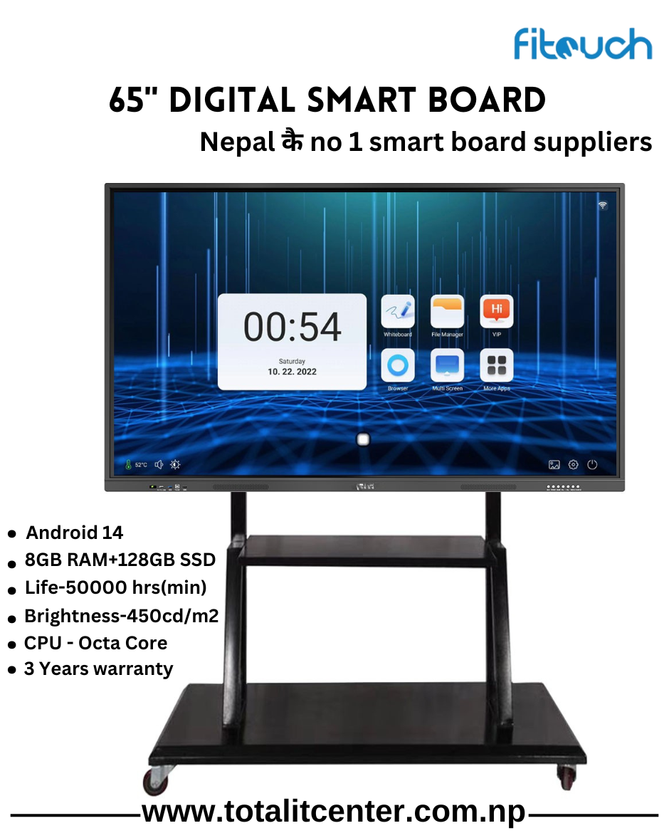 65"-inch 4k Smart board For Classroom with 3 years warranty