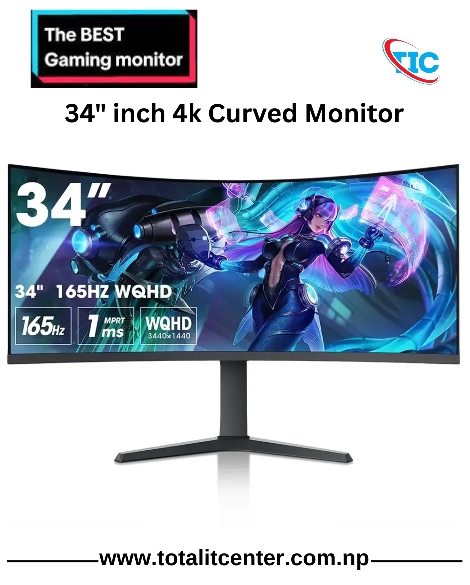 Tic 34"-inch 4K Curved Monitor price in Nepal 2025