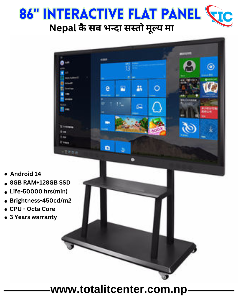 Tic 4k 86" -inch Smart interactive board price in Nepal
