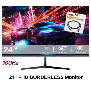 Tic 24" FHD Borderless Monitor-100HZ with 1 years of warranty