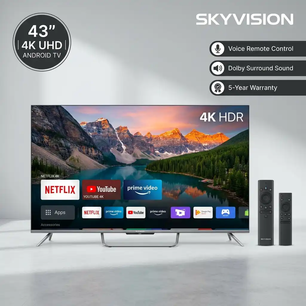 Skyvision 43 Inch 4K Android Smart TV Nepal