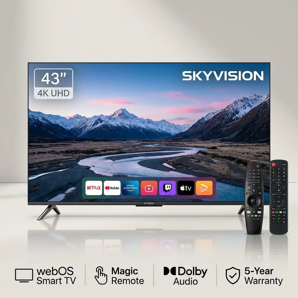 Skyvision 43 Inch 4K UHD WebOS Smart TV 2026 | WebOS TV | Magic Remote | Dolby Audio | 5-Year Warranty - Image 5